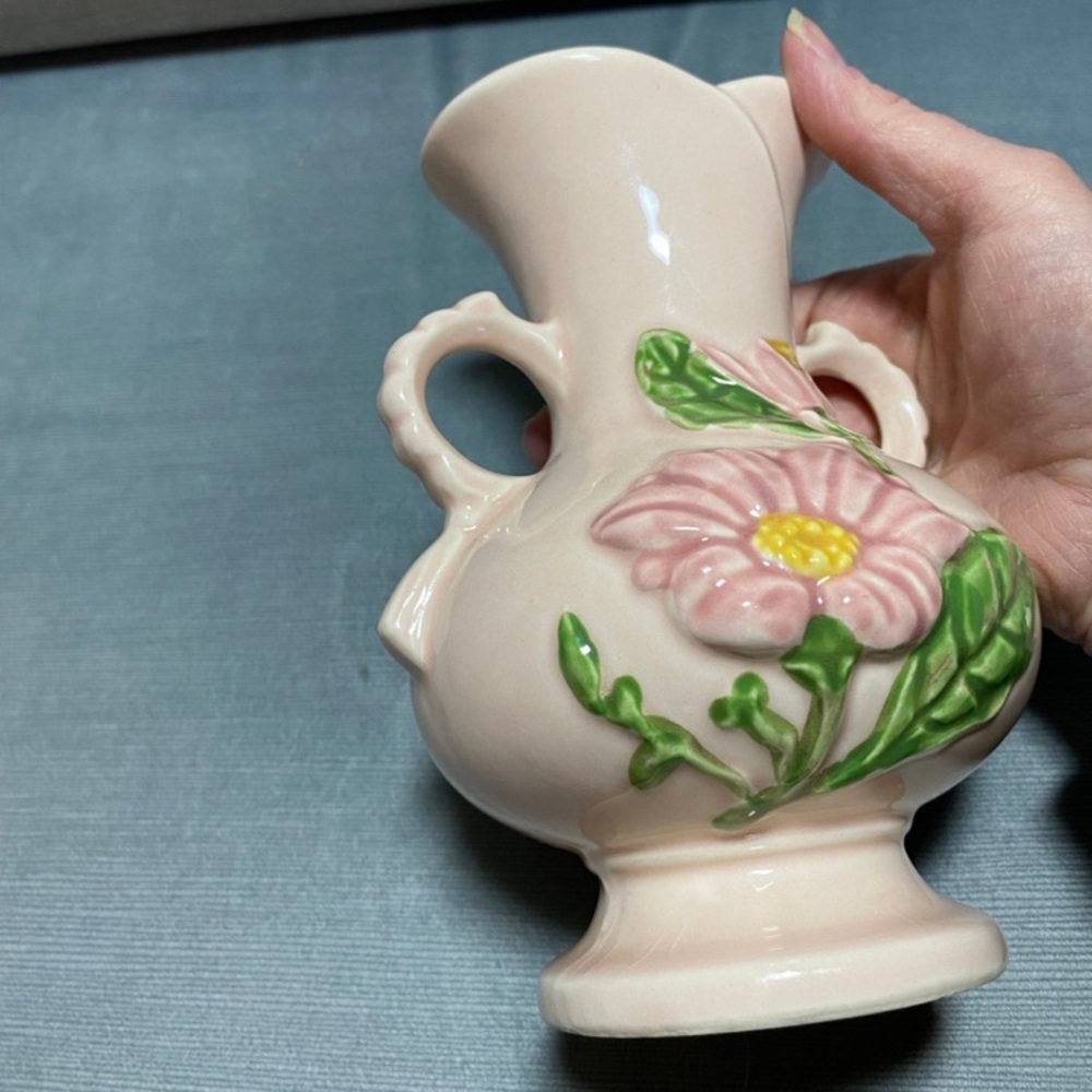 Vintage Hull Art USA 7” Vase pink floral beautiful condition - Picture 9 of 12